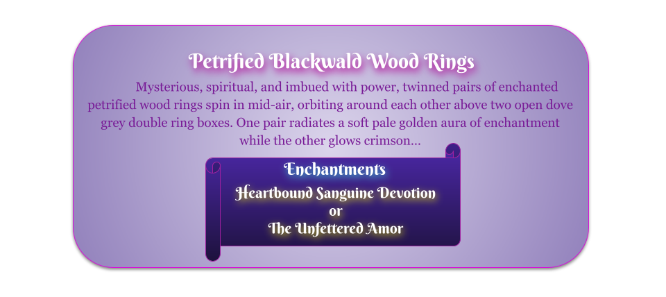 Petrified Blackwald Wood Rings